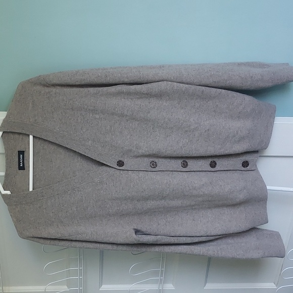 Naadam Mens 100% Cashmere Wool Classic Cardigan Heather Taupe Tan NWOT